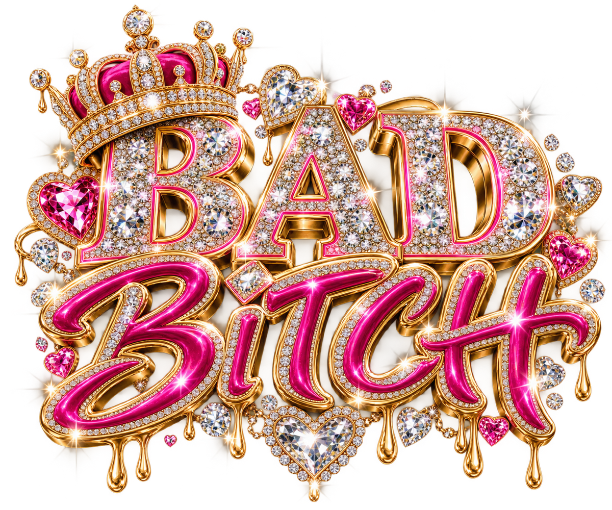 Bad Bitch Diamond Bling T-Shirt Design