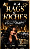 From Rags to Riches ebook cover in black and gold