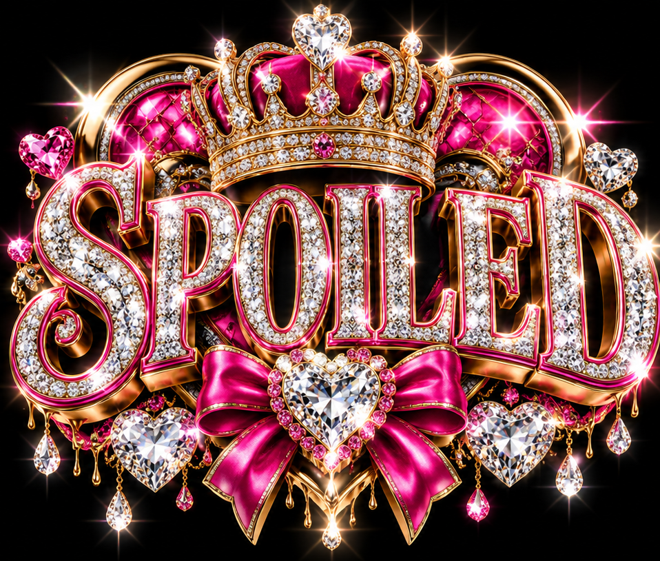 SPOILED 3D Diamond Bling T-Shirt Design